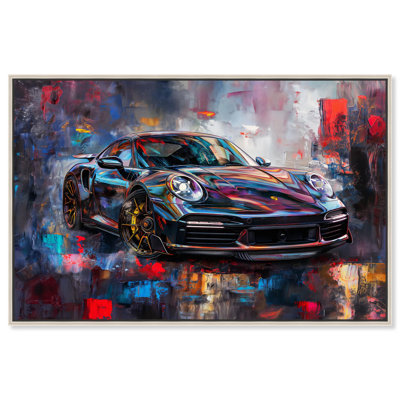 Turbocharged Porsche I Canvas Lux Car Paintings by Art Remedy