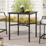 Alyne Square Stainless Steel Outdoor Bar Table