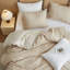 Ensemble de housse de couette 100% coton tissé gaufré-135355226-135355225