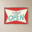 «Retro Open Sign» par Jen Bucheli - Impression sur toile