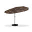 Parasol de marché pour terrasse 13 pi avec DEL solaire et base Rectangle double face-1330750301