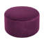 Rond mauve enveloppé de velours - 16,5 pouces de hauteur, 29,52 de largeur, idéal pour les espaces de vie modernes
