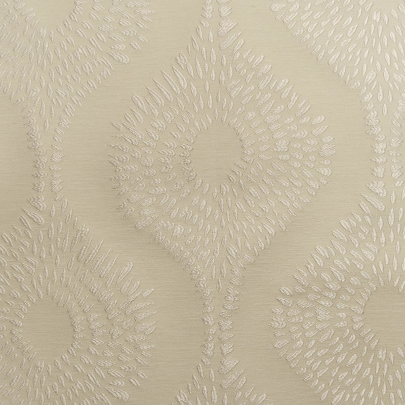 Tissu brodé Lomasi Dakota-B, Perle