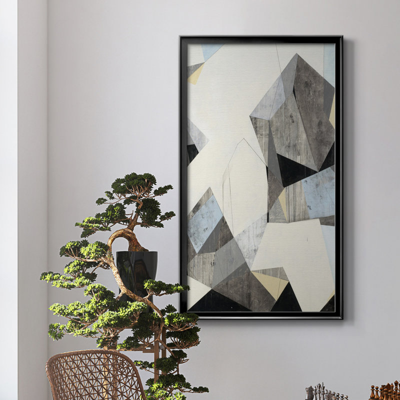 LOFI II - reproduction d'art, Toile avec cadre noir, H 10,5 po x l 18,5 po x P 1,5 po, Pas de tapis
