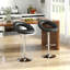 Deaisha Swivel Upholstered Adjustable Height Counter Stool with Metal Frame