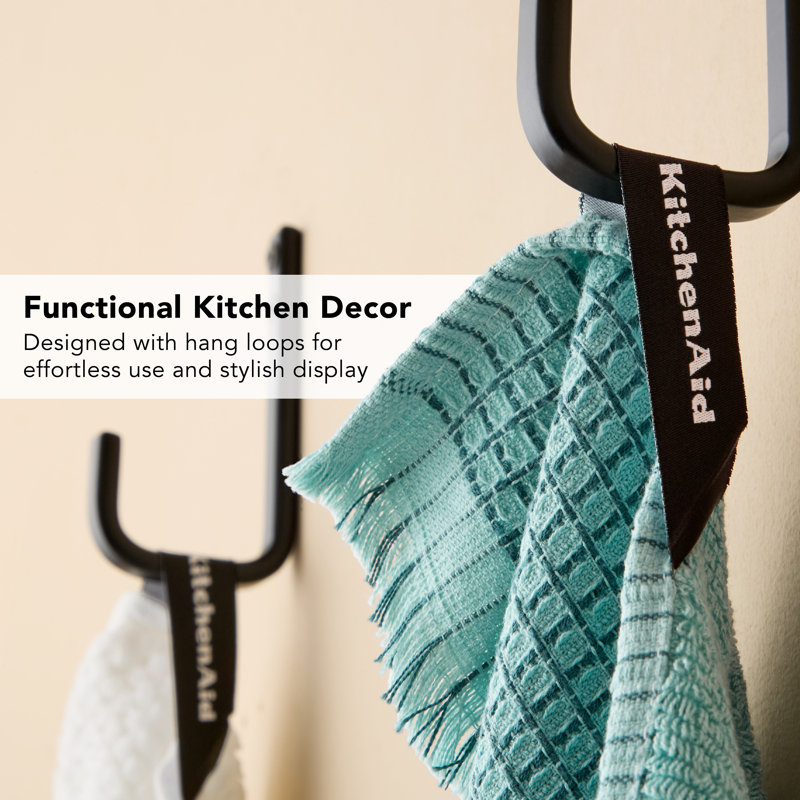 GOURMET SERIES Cotton Waffle Linen Set, Mineral Water Aqua
