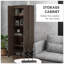 Armoire de rangement à tablettes mobiles de style moderne avec portes à fermeture douce pour une organisation polyvalente