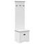 Hallway Cabinet With Hooks BODO 50X40x157 Cm-1649788460