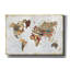 «Pattern World Map» par Laura Marshall, art mural sur toile-1826395551