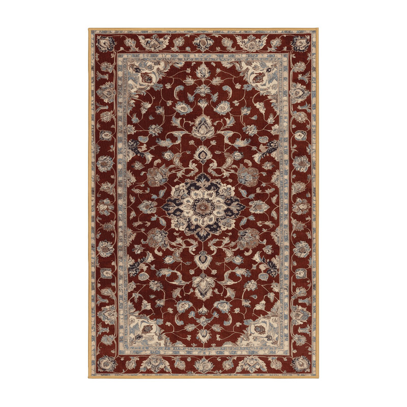 Tapis brun lavable à la machine, Rectangulaire 7 pi x 10 pi