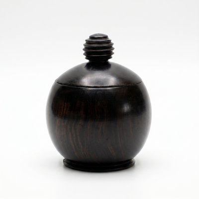 Ebony Wood Collection Wood Jar