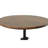 Modern Brown 36" Round Dining Table with Adjustable Height Crank