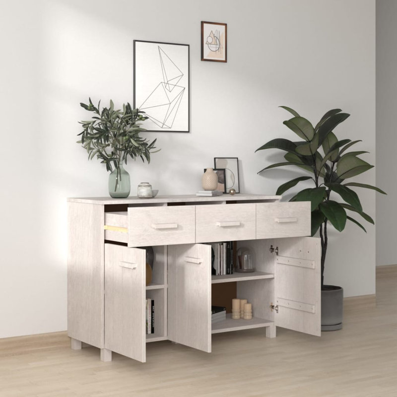 Buffet-bar Hamar avec tiroirs HAMAR, Blanc