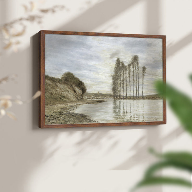 Paysages rétro-CCXC III-impression encadrée - réaménageable, H 8 po x l 10 po, Noyer