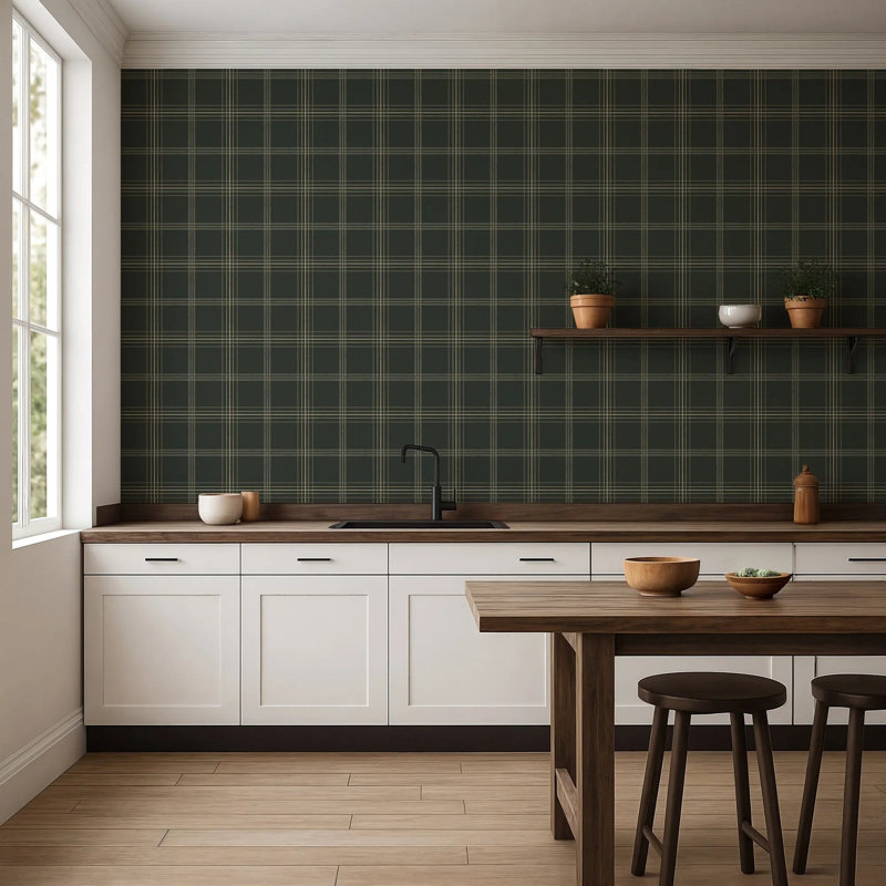 Tideway, Faux Grasscloth, Obsidian