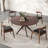 Crossroads 47.2"  Round Wood Table with a 2-piece Top-1614798341
