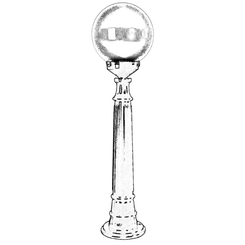 Aarjan Transparent Lamp Post (Full)
