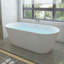 Baignoire de trempage autoportante en acrylique de 59 po x 29,5 po Iris-83841427