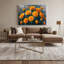 «Botanical Marigolds», art mural sur toile grise-641547668