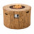Fredirick Round Concrete Propane Fire Pit Table with Hidden Fuel Tank