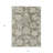 3' X 5' Taupe Beige Floral Washable Indoor Outdoor Area Rug