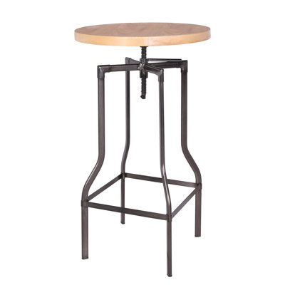 Round with Steel Base Dining Table