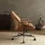 Chaise de bureau en cuir Hamilton-1797528170