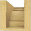 New Brighton cèdre brut grain de bois TimberThane Corbel, apprêté brun clair-88292409