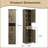 69" Tall Bathroom Storage Cabinet with Barn Doors and Drawer-2069105480