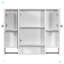 Meuble-lavabo 36 po avec lavabo supérieur, armoire à miroir moderne avec barre à serviettes-100166310