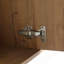 Meuble-lavabo mural avec lavabo double, charnière de porte à fermeture douce