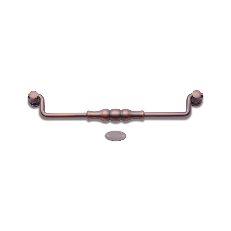 Poignée tombante perlée 8 po CP Series, Distressed Copper