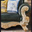 Fauteuil en cuir de vache de style européen rétro