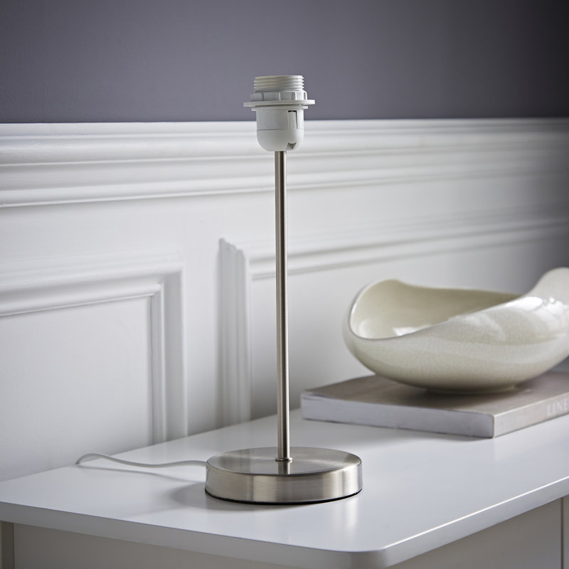 Bekbele Table Lamp Base, Satin Nickel, 33" H x 13" W x 13" D