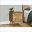 Table basse Mid-Century en noyer clair pour le salon, peu encombrante avec rangement spacieux et amp; Assemblage facile