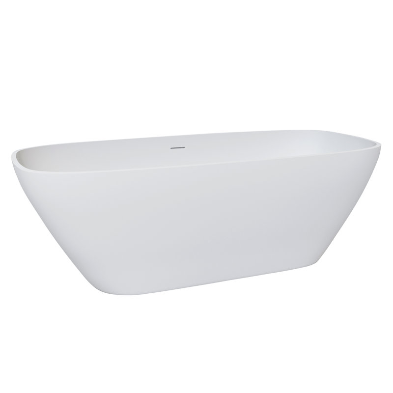 67Inch Solid Surface Deep Soaking Bathtub