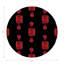 Gem Rubys Crimson Vegan Leather Round Coasters-1478306057