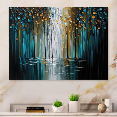 «Abstract Nature Trees», reproduction d'art sur toile abstraite