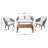 Aliza Acacia 4 - Person Patio Conversation Set with Cushions-1329442283-1329442282