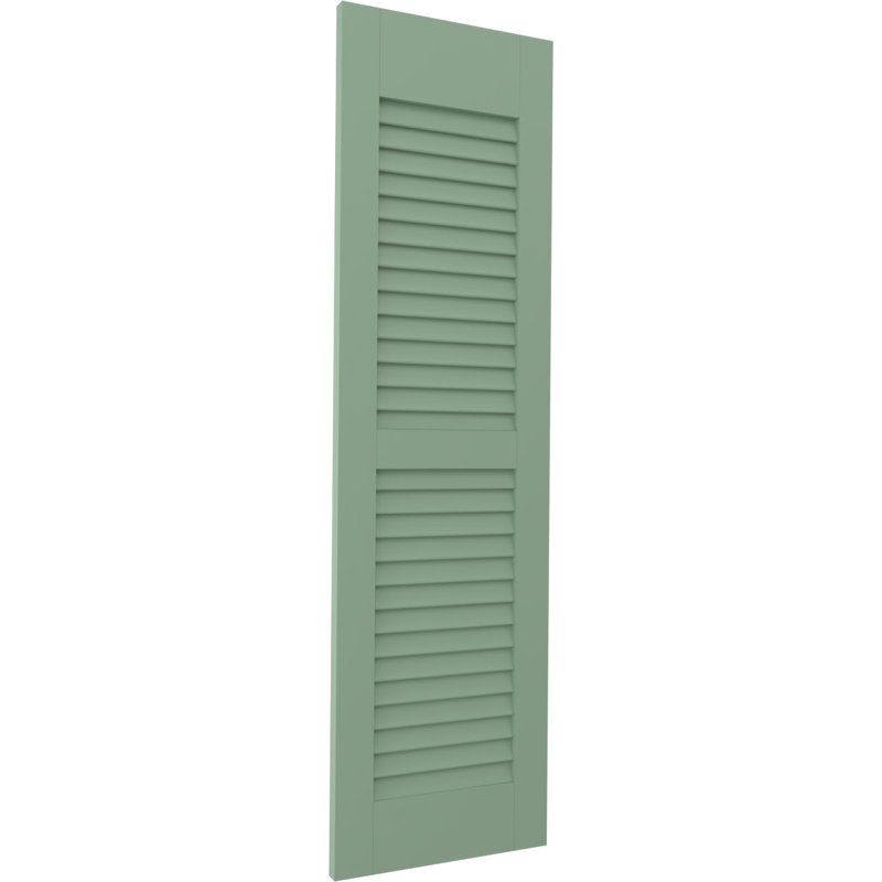 Deux volets à persiennes égales Americraft (par paire), Vert piste, 18", 59"