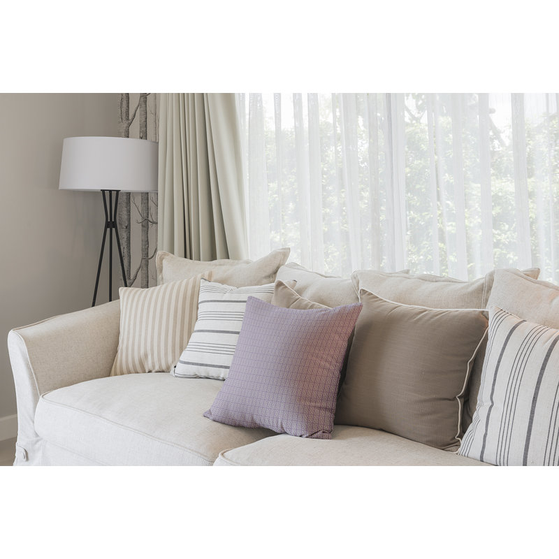 Geometric Reversible Throw Pillow, 18" H x 18" W, Paloma/Heather