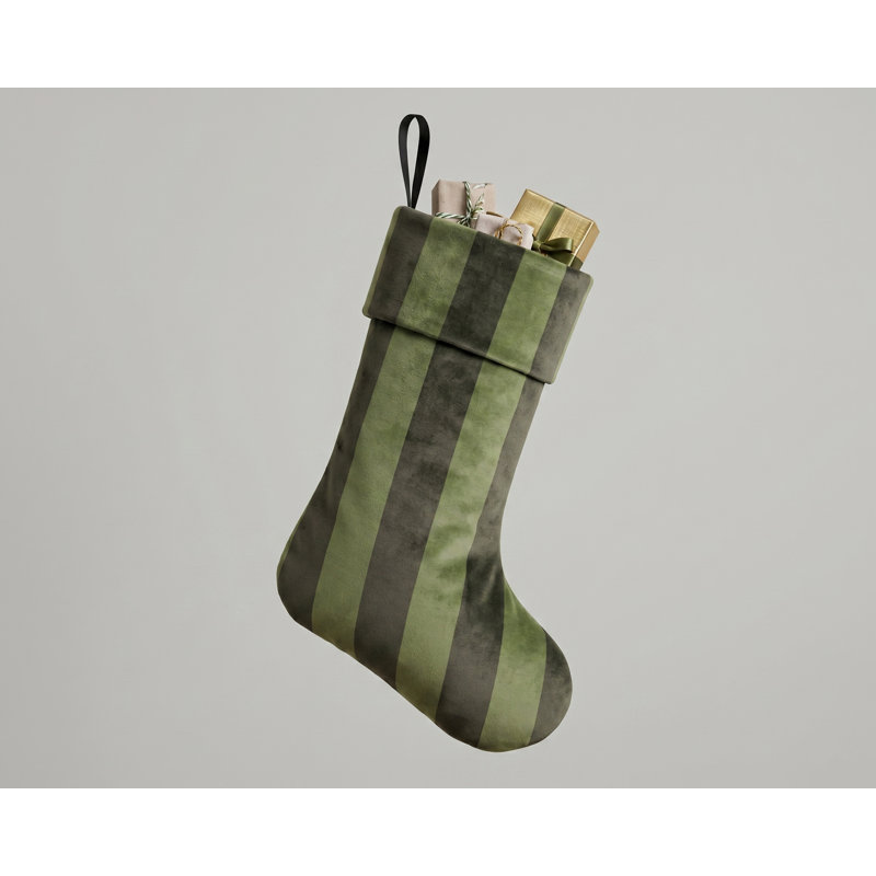 Chaussette de Noël à rayures, Pin