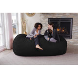 Bean Bag Chair Lounger - Giant 7 Foot Classic Shredded Memory Foam Filled Furniture Bean Bag Chair Lounger with Removable and Machine Washable Cover - Big Bean Bag Sofa Lounger with Soft Micro Fiber Cover - Seven Foot Bean Bag Lounger, Multiple Colors
