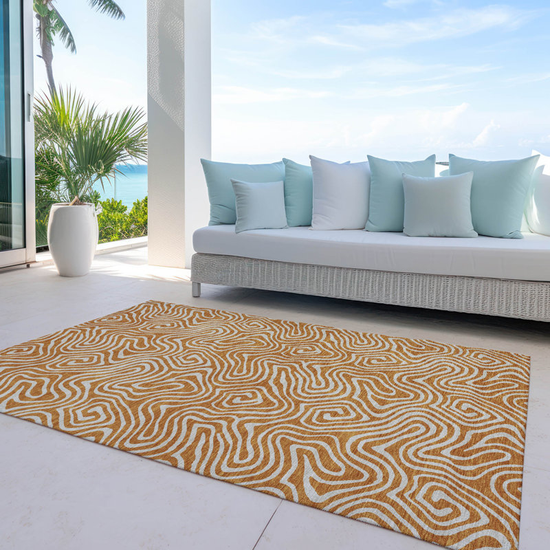  Tapis intérieur / extérieur lavable à la machine Chayden ACN1030, Rectangle 10 pi x 14 pi