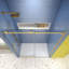 Porte de douche en verre, porte coulissante, avec verre trempé