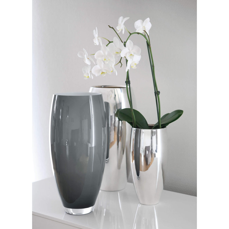 Africa 40Cm Glass Floor Vase, Grey/Brown/Blue