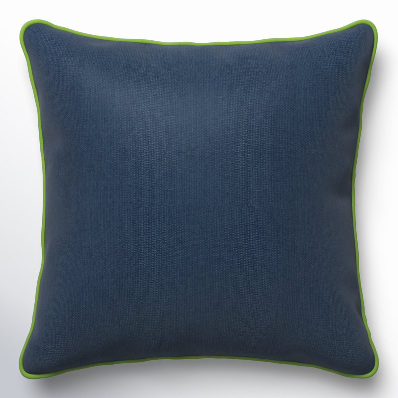 Sunbrella® Outdoor Reversible Throw Pillow, Blue/Green, 20" x 20"