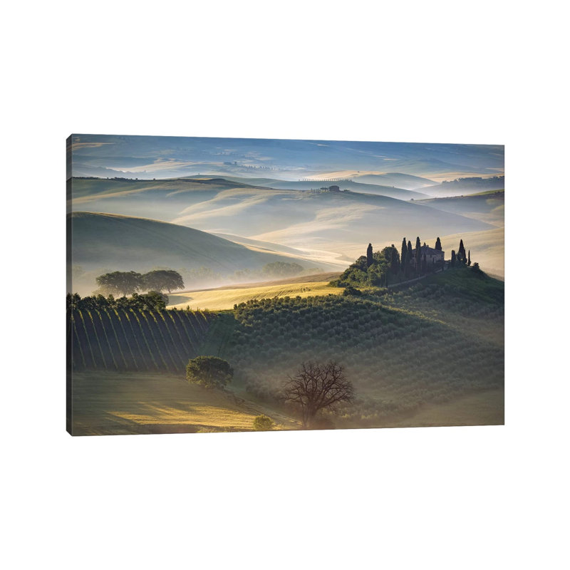Belvedere Morning, Tuscany, Italy by Jim Nilsen - Wrapped Canvas Print, 30.48 cm H x 45.72 cm W