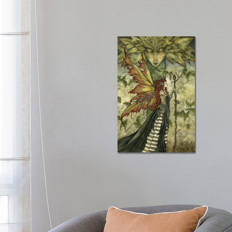The Greenwoman by Amy Brown - Wrapped Canvas Print, 66.04 cm H x 45.72 cm W x 1.91 cm D