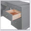 Lit mezzanine avec tablettes et bureau